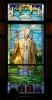 Pope John Paul II . Stained glass window I’ve created recently for a chapel in St. Marry Catholic Church in Huntley, IL.